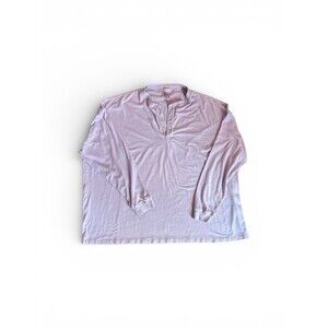 SKIMS Boyfriend Long Sleeve Henley in Lavender. Size 4X.